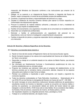 REGLAMENTO INTERNO DE CONVIVENCIA ESCOLAR 2025 | PDF