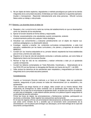 REGLAMENTO INTERNO DE CONVIVENCIA ESCOLAR 2025 | PDF
