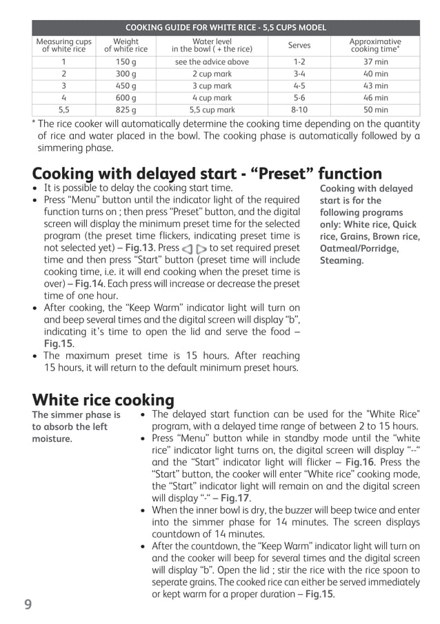Tefal Rice Cooker 8 in 1 Manual | PDF