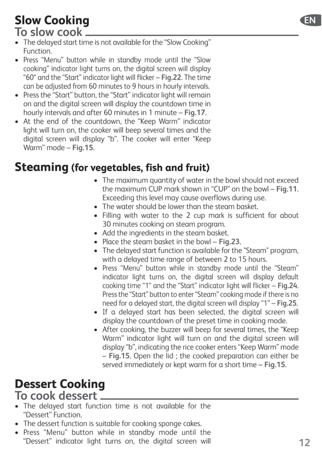 Tefal Rice Cooker 8 in 1 Manual PDF