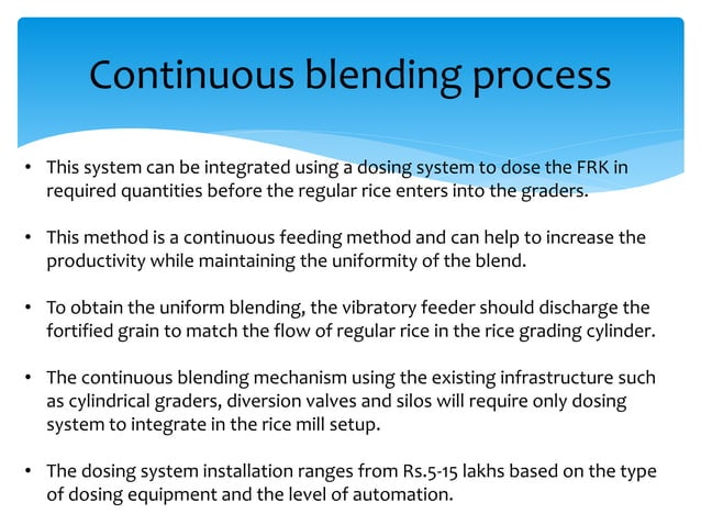 rice fortification : how it is done and methods of fortifying rice.pptx ...