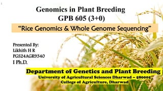 Rice Genomics & Whole Genome Sequencing.pptx