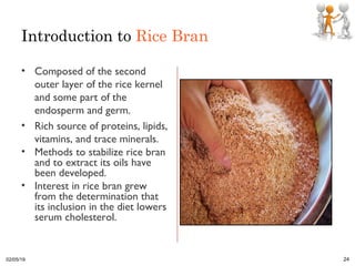 Rice grains, rice tips, rice bran & rice polish in animal nutrition | PPT