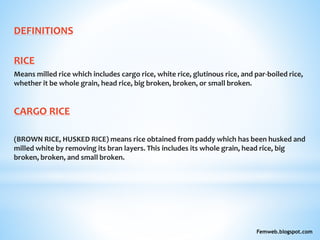 Rice information | PPTX