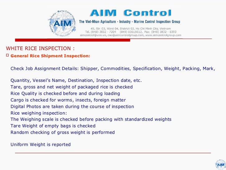 Rice inspection | PPT