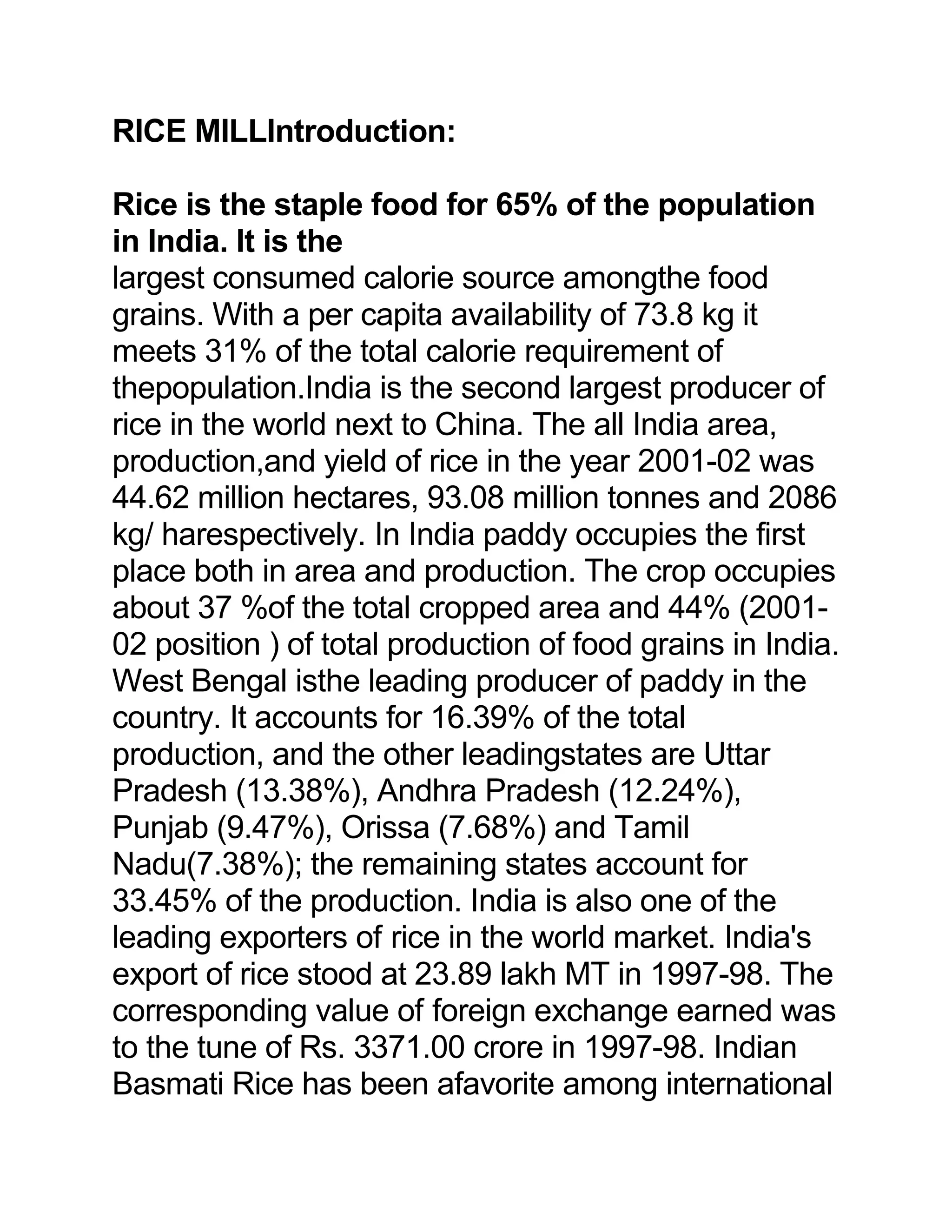 Rice mill introduction | DOC