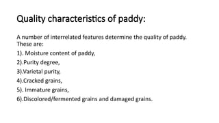Paddy Post Rice Post-harvest Technology & Rice Production .pptx