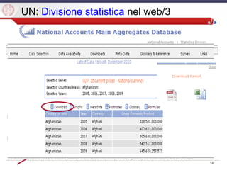 54
UN: Divisione statistica nel web/3
 
