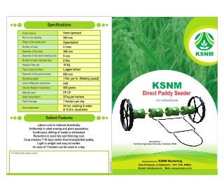 Agricultural Equipments and Machinery By K S N M Marketing