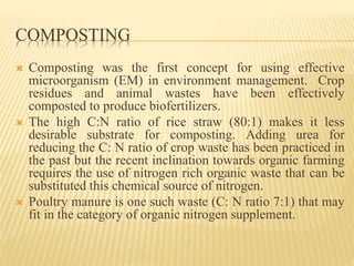 Rice straw composting | PPTX