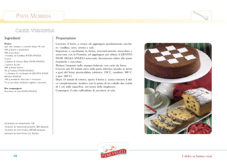 Ricettario Paneangeli Torte E Dolci Vari