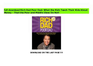 DOWNLOAD ON THE LAST PAGE !!!!
Download direct Rich Dad Poor Dad: What the Rich Teach Their Kids About Money - That the Poor and Middle Class Do Not! Don't hesitate Click https://fubbookslocalcenter.blogspot.co.uk/?book=B008BUHTLE Rich Dad Poor Dad will….* Explode the myth that you need to earn a high income to become rich* Challenge the belief that your house is an asset* Show parents why they can’t rely on the school system to teach their kids about money* Define once and for all an asset and a liability* Teach you what to teach your kids about money for their future financial successRobert Kiyosaki has challenged and changed the way tens of millions of people around the world think about money. With perspectives that often contradict conventional wisdom, Robert has earned a reputation for straight talk, irreverence, and courage. He is regarded worldwide as a passionate advocate for financial education. Download Online PDF Rich Dad Poor Dad: What the Rich Teach Their Kids About Money - That the Poor and Middle Class Do Not!, Download PDF Rich Dad Poor Dad: What the Rich Teach Their Kids About Money - That the Poor and Middle Class Do Not!, Download Full PDF Rich Dad Poor Dad: What the Rich Teach Their Kids About Money - That the Poor and Middle Class Do Not!, Read PDF and EPUB Rich Dad Poor Dad: What the Rich Teach Their Kids About Money - That the Poor and Middle Class Do Not!, Read PDF ePub Mobi Rich Dad Poor Dad: What the Rich Teach Their Kids About Money - That the Poor and Middle Class Do Not!, Downloading PDF Rich Dad Poor Dad: What the Rich Teach Their Kids About Money - That the Poor and Middle Class Do Not!, Download Book PDF Rich Dad Poor Dad: What the Rich Teach Their Kids About Money - That the Poor and Middle Class Do Not!, Read online Rich Dad Poor Dad: What the Rich Teach Their Kids About Money - That the Poor and Middle Class Do Not!, Download Rich Dad Poor Dad: What the Rich Teach Their Kids About Money - That the Poor and Middle Class Do
Not! pdf, Download epub Rich Dad Poor Dad: What the Rich Teach Their Kids About Money - That the Poor and Middle Class Do Not!, Read pdf Rich Dad Poor Dad: What the Rich Teach Their Kids About Money - That the Poor and Middle Class Do Not!, Download ebook Rich Dad Poor Dad: What the Rich Teach Their Kids About Money - That the Poor and Middle Class Do Not!, Read pdf Rich Dad Poor Dad: What the Rich Teach Their Kids About Money - That the Poor and Middle Class Do Not!, Rich Dad Poor Dad: What the Rich Teach Their Kids About Money - That the Poor and Middle Class Do Not! Online Read Best Book Online Rich Dad Poor Dad: What the Rich Teach Their Kids About Money - That the Poor and Middle Class Do Not!, Download Online Rich Dad Poor Dad: What the Rich Teach Their Kids About Money - That the Poor and Middle Class Do Not! Book, Read Online Rich Dad Poor Dad: What the Rich Teach Their Kids About Money - That the Poor and Middle Class Do Not! E-Books, Download Rich Dad Poor Dad: What the Rich Teach Their Kids About Money - That the Poor and Middle Class Do Not! Online, Read Best Book Rich Dad Poor Dad: What the Rich Teach Their Kids About Money - That the Poor and Middle Class Do Not! Online, Read Rich Dad Poor Dad: What the Rich Teach Their Kids About Money - That the Poor and Middle Class Do Not! Books Online Download Rich Dad Poor Dad: What the Rich Teach Their Kids About Money - That the Poor and Middle Class Do Not! Full Collection, Read Rich Dad Poor Dad: What the Rich Teach Their Kids About Money - That the Poor and Middle Class Do Not! Book, Read Rich Dad Poor Dad: What the Rich Teach Their Kids About Money - That the Poor and Middle Class Do Not! Ebook Rich Dad Poor Dad: What the Rich Teach Their Kids About Money - That the Poor and Middle Class Do Not! PDF Download online, Rich Dad Poor Dad: What the Rich Teach Their Kids About Money - That the Poor and Middle Class Do Not! pdf Read online, Rich Dad Poor Dad: What
the Rich Teach Their Kids About Money - That the Poor and Middle Class Do Not! Download, Read Rich Dad Poor Dad: What the Rich Teach Their Kids About Money - That the Poor and Middle Class Do Not! Full PDF, Download Rich Dad Poor Dad: What the Rich Teach Their Kids About Money - That the Poor and Middle Class Do Not! PDF Online, Download Rich Dad Poor Dad: What the Rich Teach Their Kids About Money - That the Poor and Middle Class Do Not! Books Online, Read Rich Dad Poor Dad: What the Rich Teach Their Kids About Money - That the Poor and Middle Class Do Not! Full Popular PDF, PDF Rich Dad Poor Dad: What the Rich Teach Their Kids About Money - That the Poor and Middle Class Do Not! Read Book PDF Rich Dad Poor Dad: What the Rich Teach Their Kids About Money - That the Poor and Middle Class Do Not!, Download online PDF Rich Dad Poor Dad: What the Rich Teach Their Kids About Money - That the Poor and Middle Class Do Not!, Read Best Book Rich Dad Poor Dad: What the Rich Teach Their Kids About Money - That the Poor and Middle Class Do Not!, Read PDF Rich Dad Poor Dad: What the Rich Teach Their Kids About Money - That the Poor and Middle Class Do Not! Collection, Download PDF Rich Dad Poor Dad: What the Rich Teach Their Kids About Money - That the Poor and Middle Class Do Not! Full Online, Read Best Book Online Rich Dad Poor Dad: What the Rich Teach Their Kids About Money - That the Poor and Middle Class Do Not!, Read Rich Dad Poor Dad: What the Rich Teach Their Kids About Money - That the Poor and Middle Class Do Not! PDF files, Read PDF Free sample Rich Dad Poor Dad: What the Rich Teach Their Kids About Money - That the Poor and Middle Class Do Not!, Read PDF Rich Dad Poor Dad: What the Rich Teach Their Kids About Money - That the Poor and Middle Class Do Not! Free access, Read Rich Dad Poor Dad: What the Rich Teach Their Kids About Money - That the Poor and Middle Class Do Not! cheapest, Download Rich Dad Poor Dad: What
the Rich Teach Their Kids About Money - That the Poor and Middle Class Do Not! Free acces unlimited
full download Rich Dad Poor Dad: What the Rich Teach Their Kids About
Money - That the Poor and Middle Class Do Not!
 