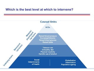 Which is the best level at which to intervene?
 