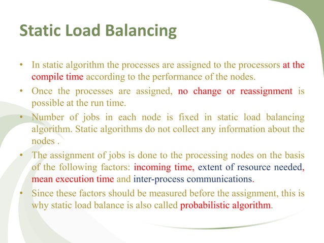 Load Balancing In Distributed Computing | PPTX