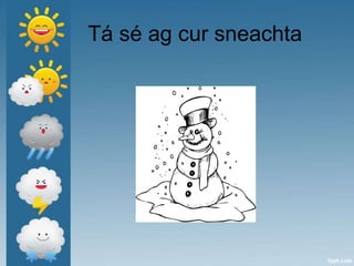 Tá sé ag cur sneachta
 