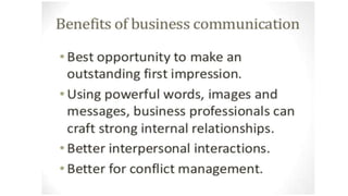 BUSINESS COMMUNICATION ppt