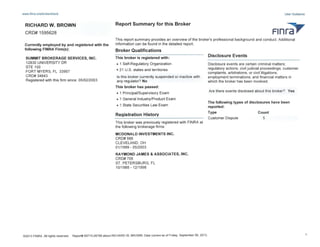 Finra Brokercheck Ramine Rouhani Richard Whitfield Brown - FINRA BrokerCheck Report | PDF