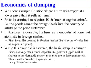 Dumping Trade Example Richard baldwin new_tradetheorylecture | PPT