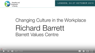 Richard Barrett - Changing Culture in the Workplace