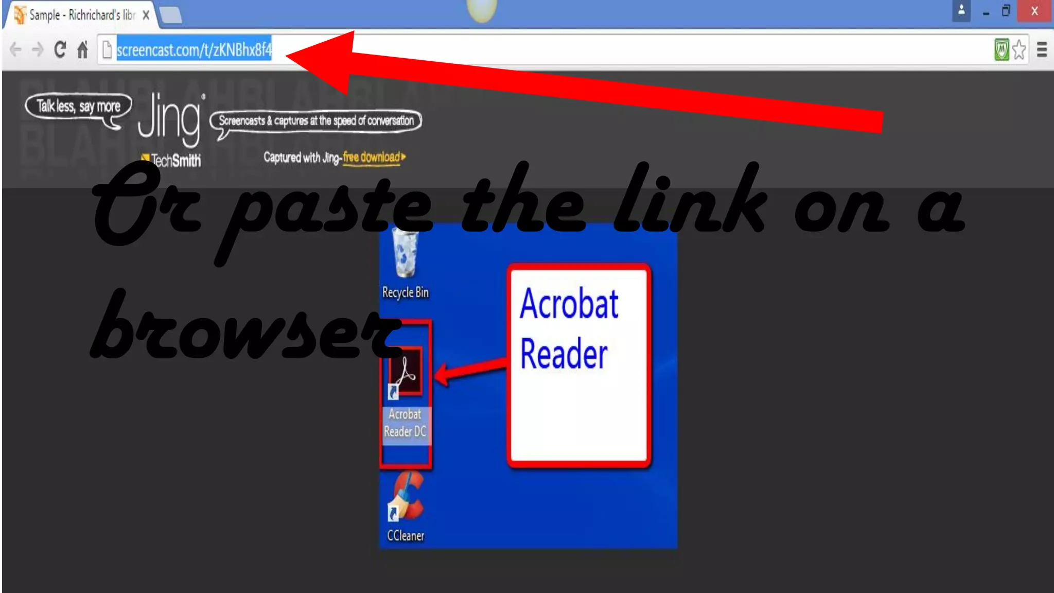 Or paste the link on a
browser
 