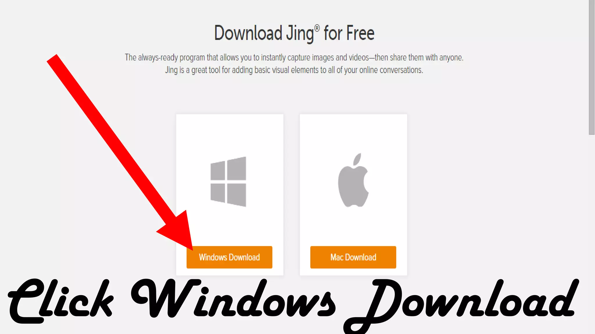 Click Windows Download
 