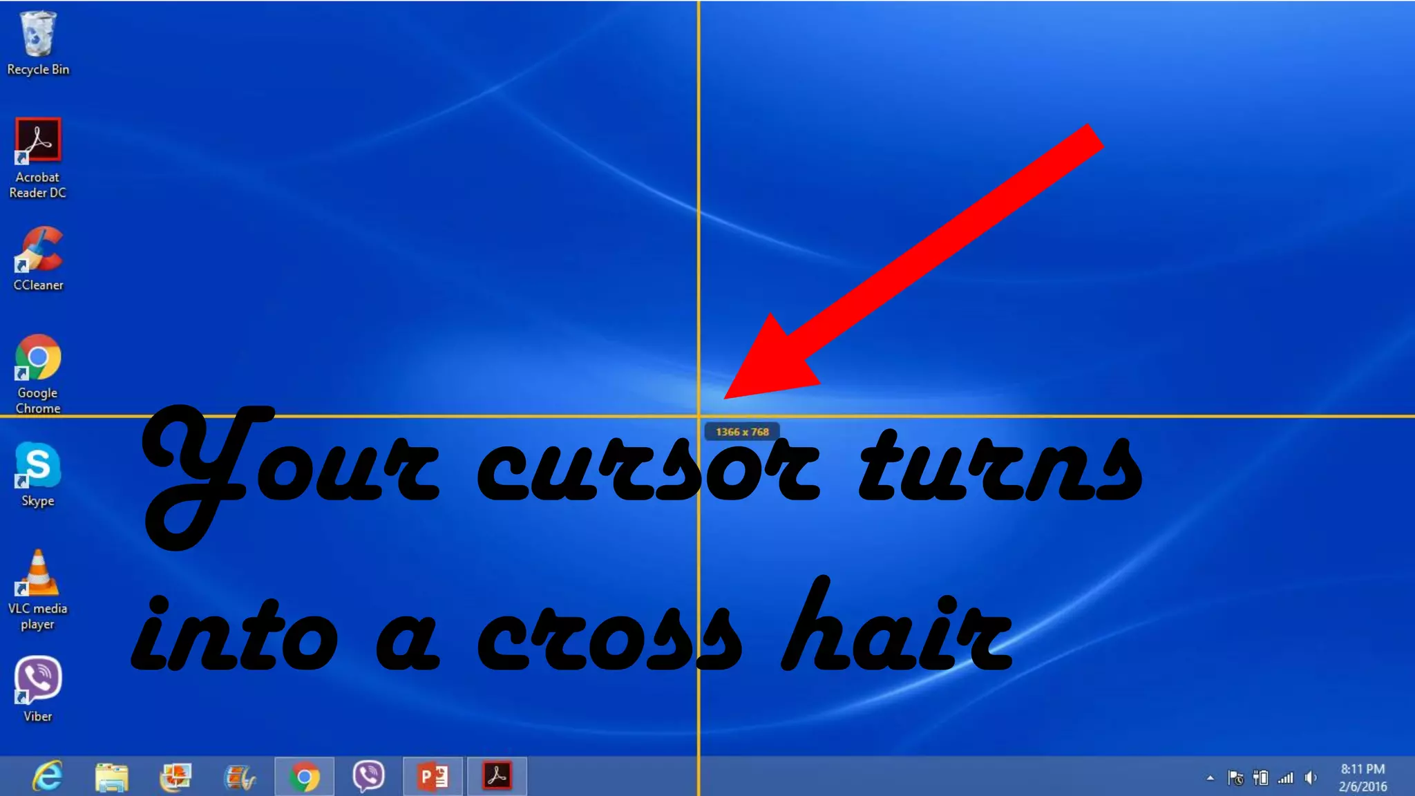 Click
Capture
Your cursor turns
into a cross hair
 