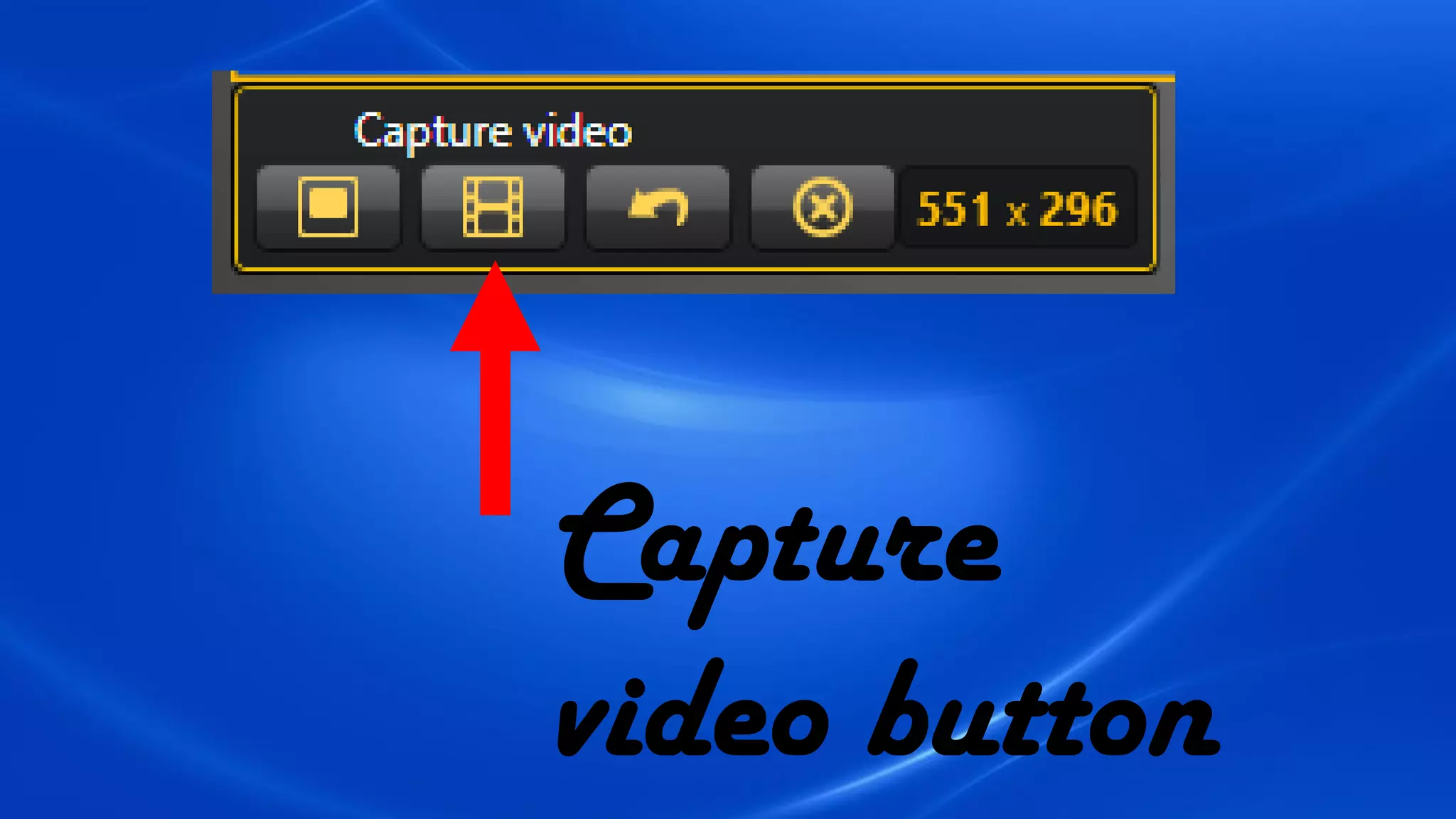 Capture
video button
 