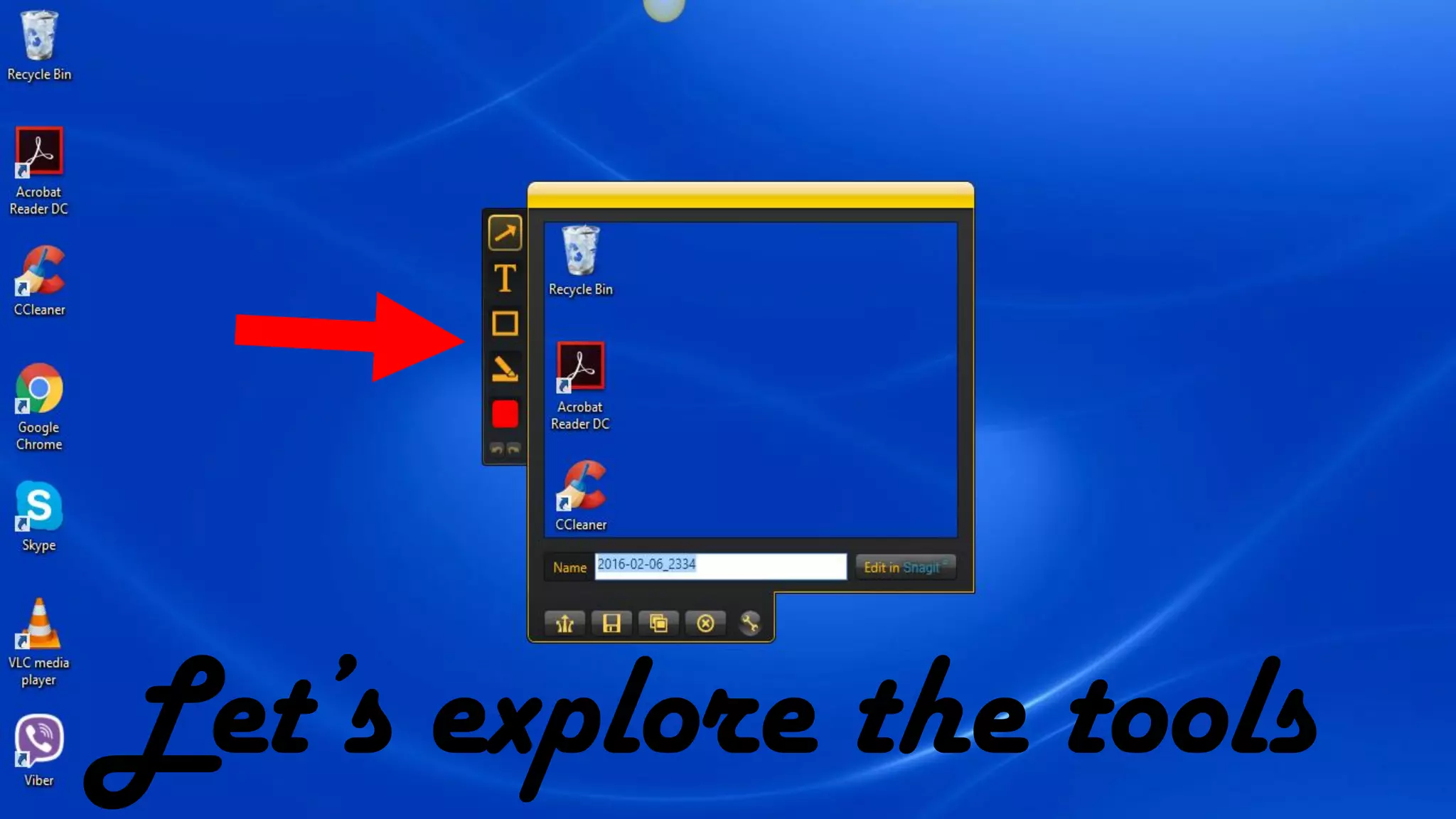 Let’s explore the tools
 