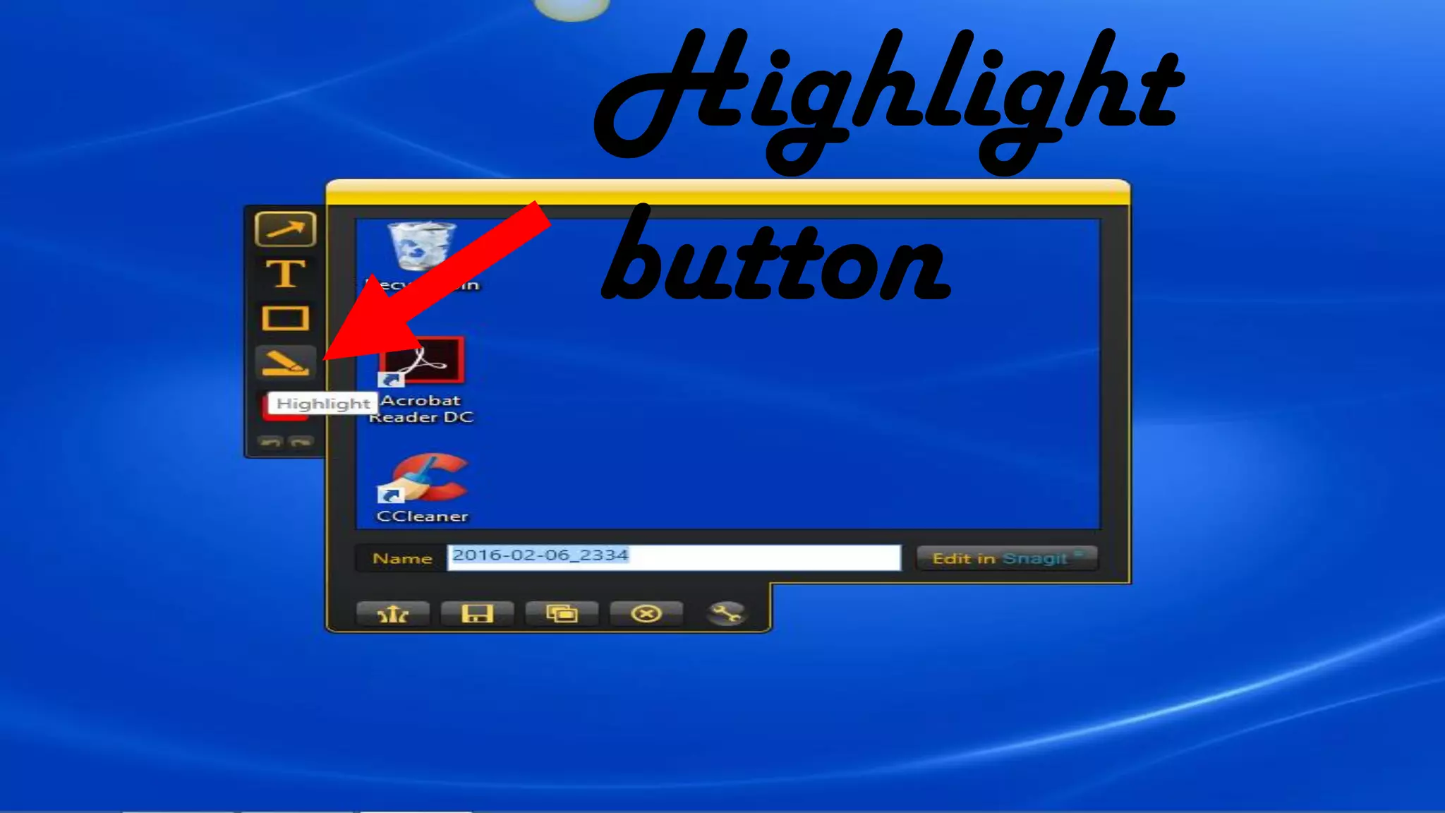 Highlight
button
 