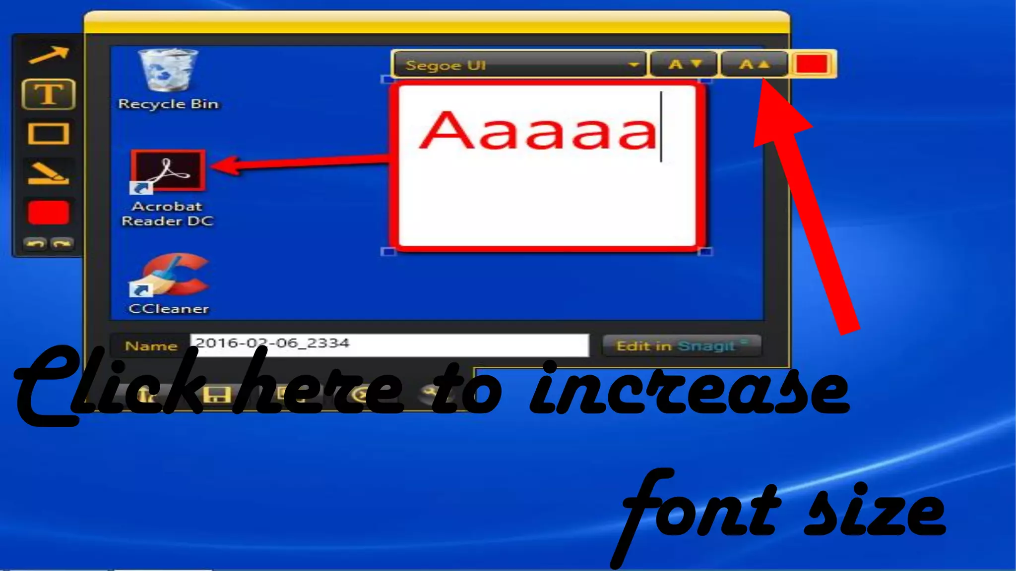 Click here to increase
font size
 