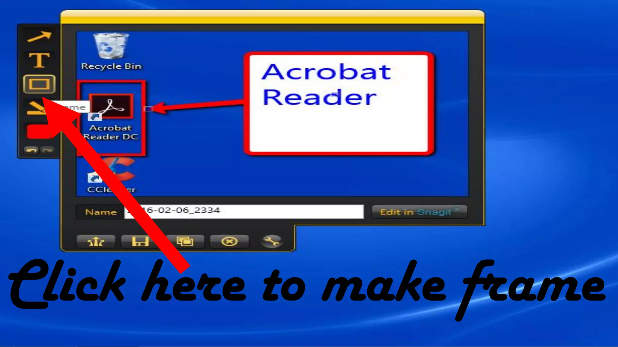 Click here to make frame
 