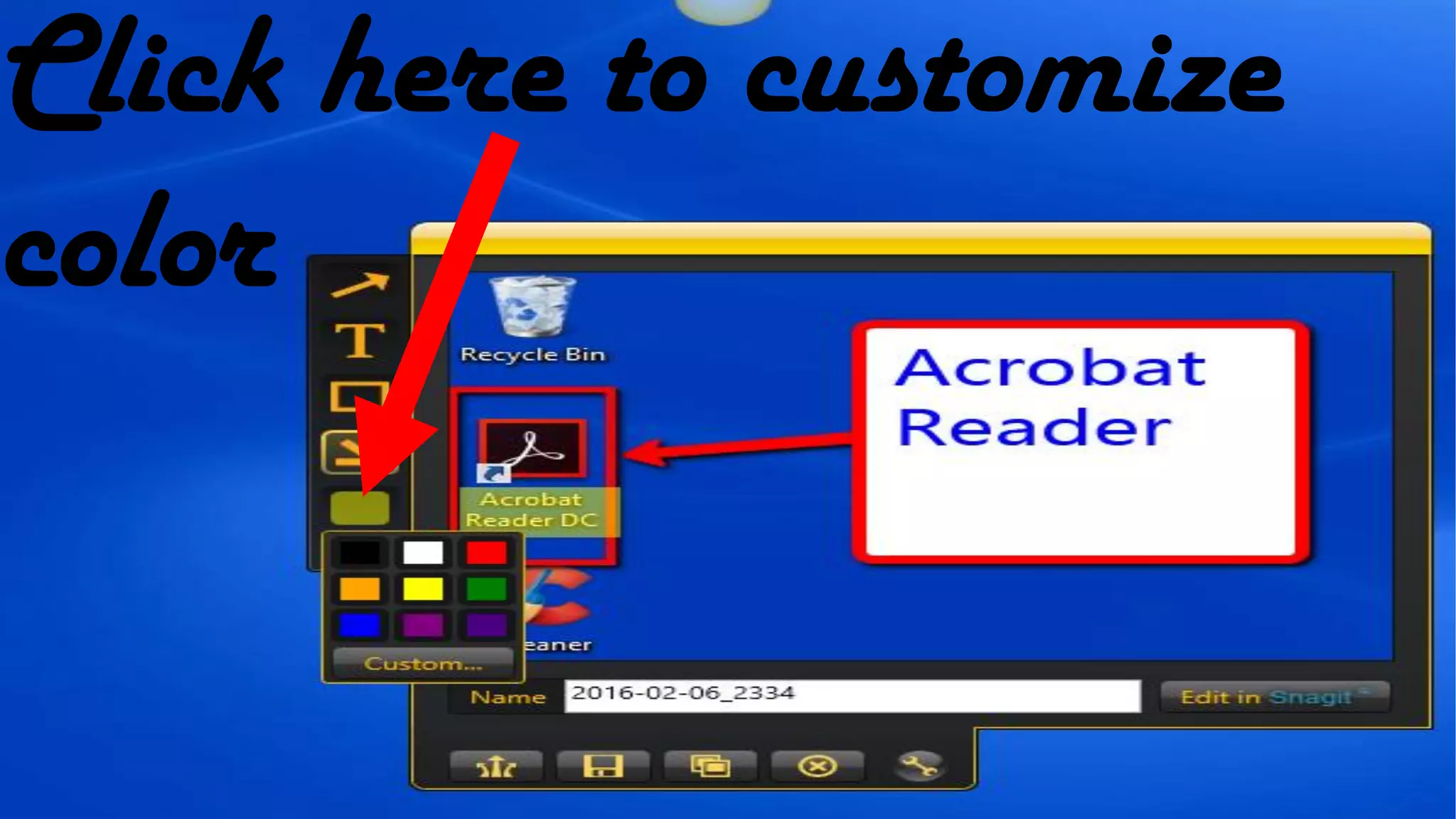 Click here to customize
color
 