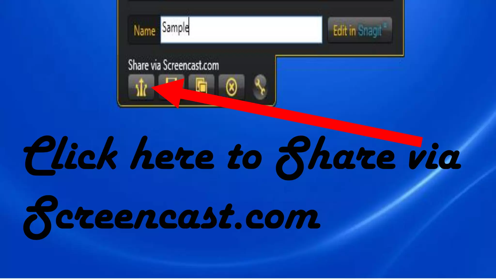 Click here to Share via
Screencast.com
 