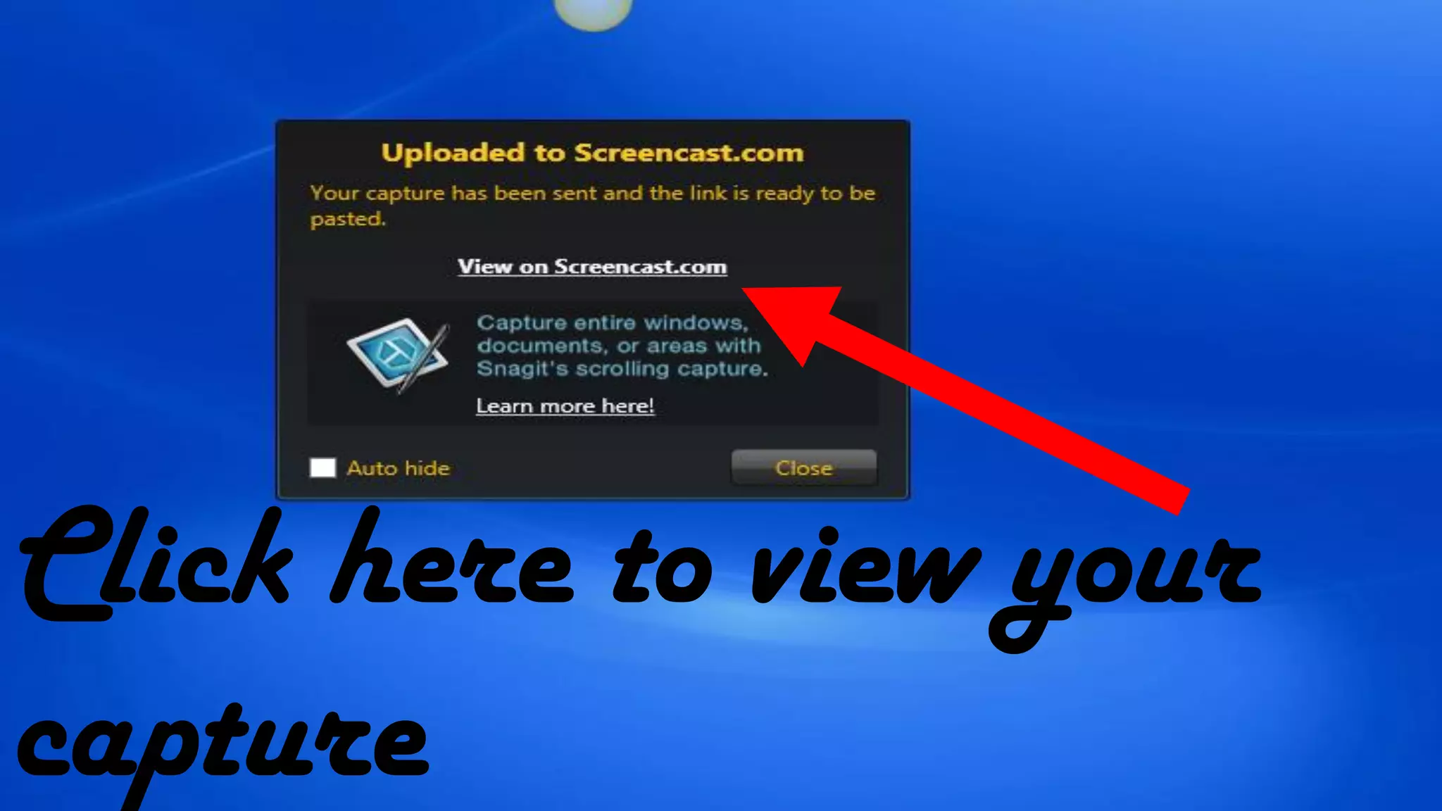 Click here to view your
capture
 