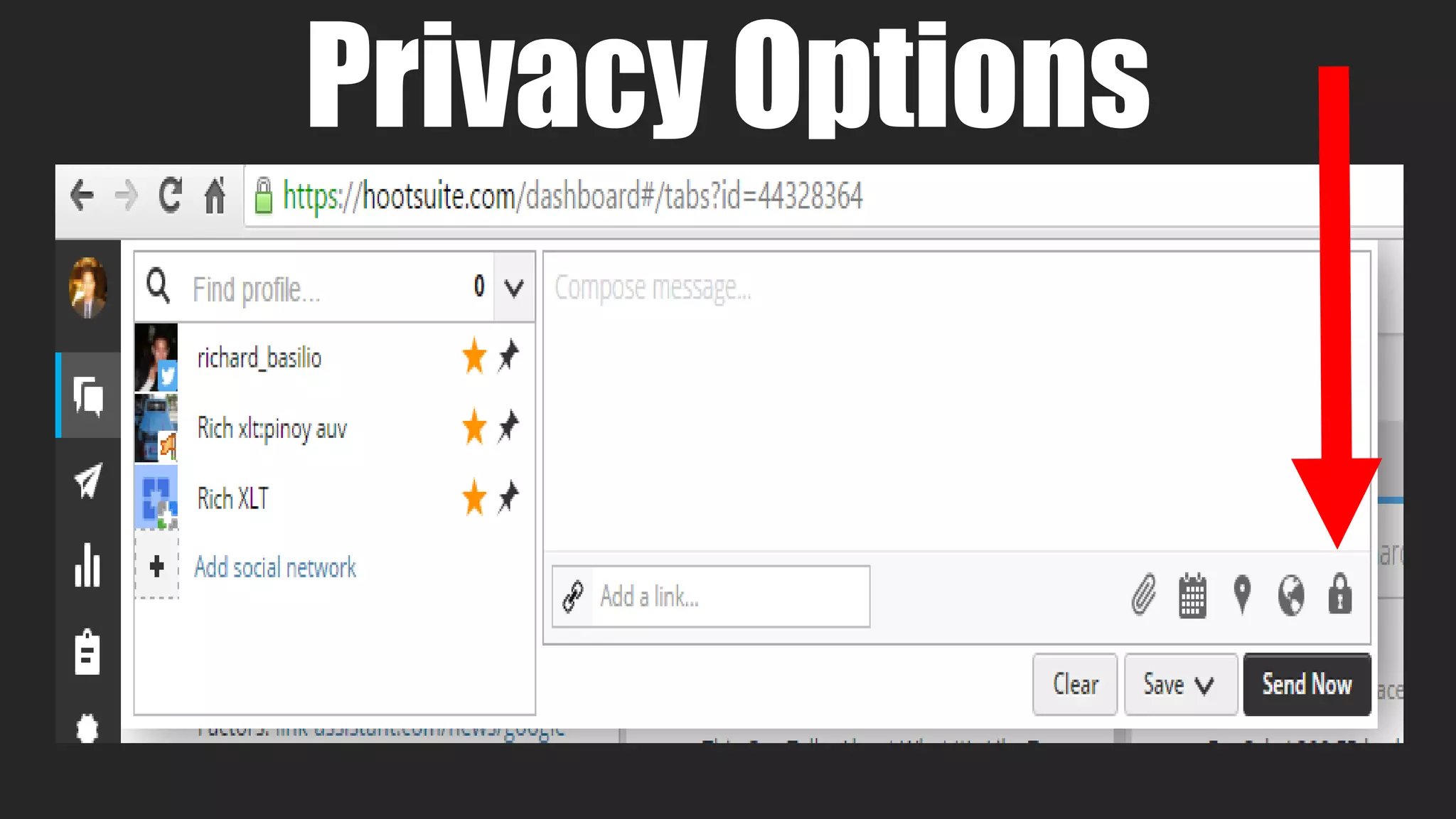 Privacy Options
 
