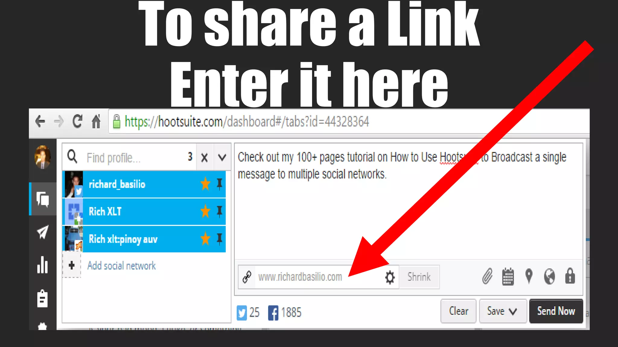 To share a Link
Enter it here
 