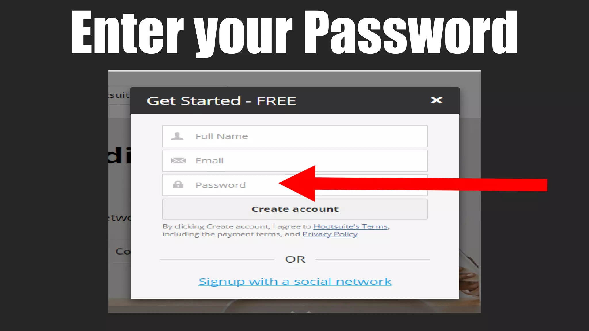 Enter your Password
 