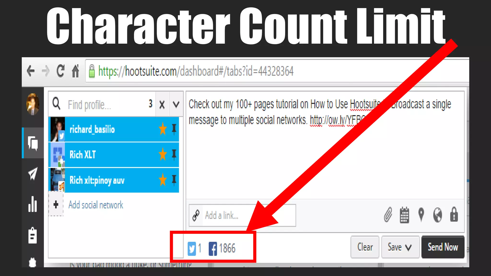 Character Count Limit
 