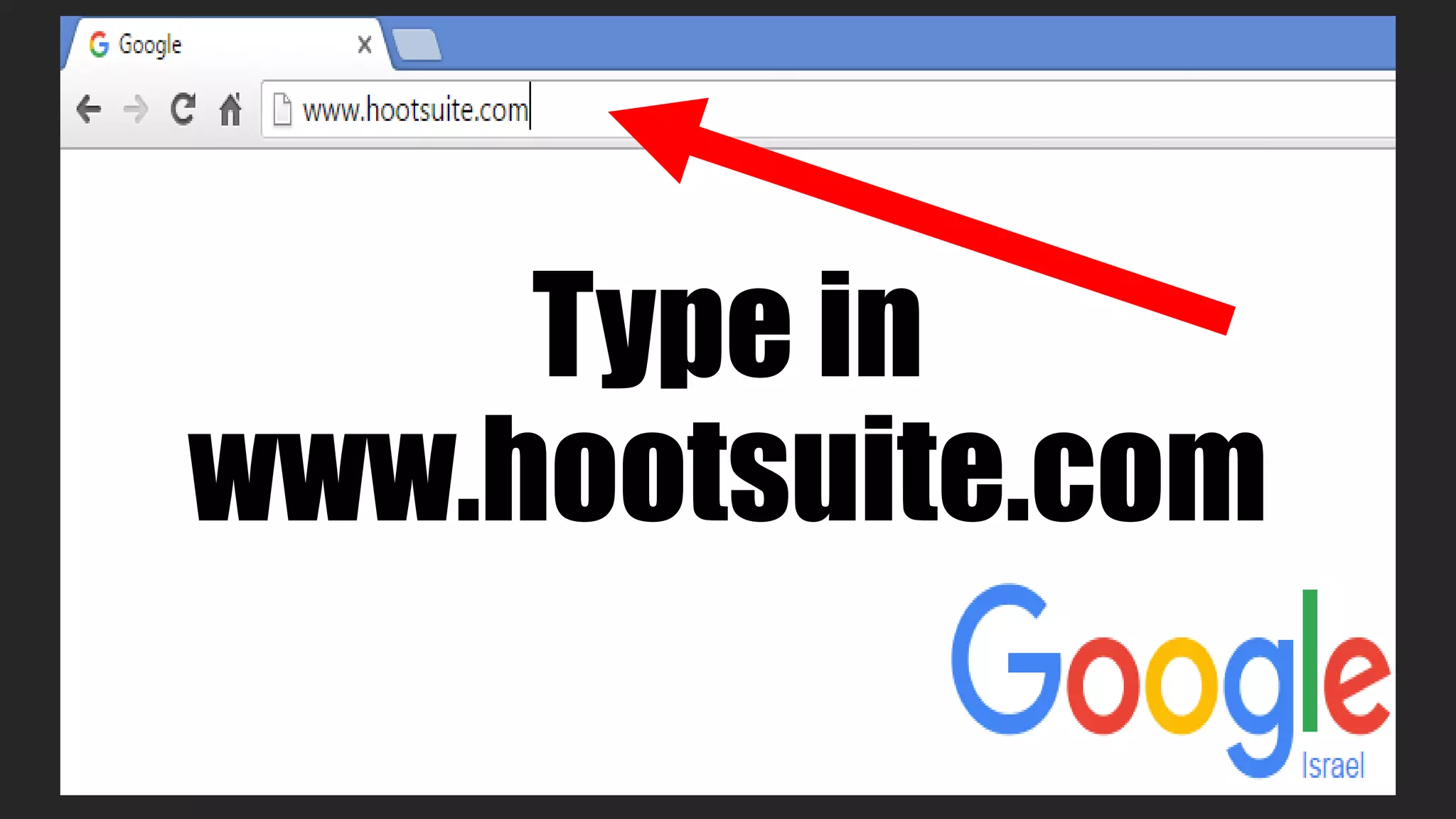 Type in
www.hootsuite.com
 