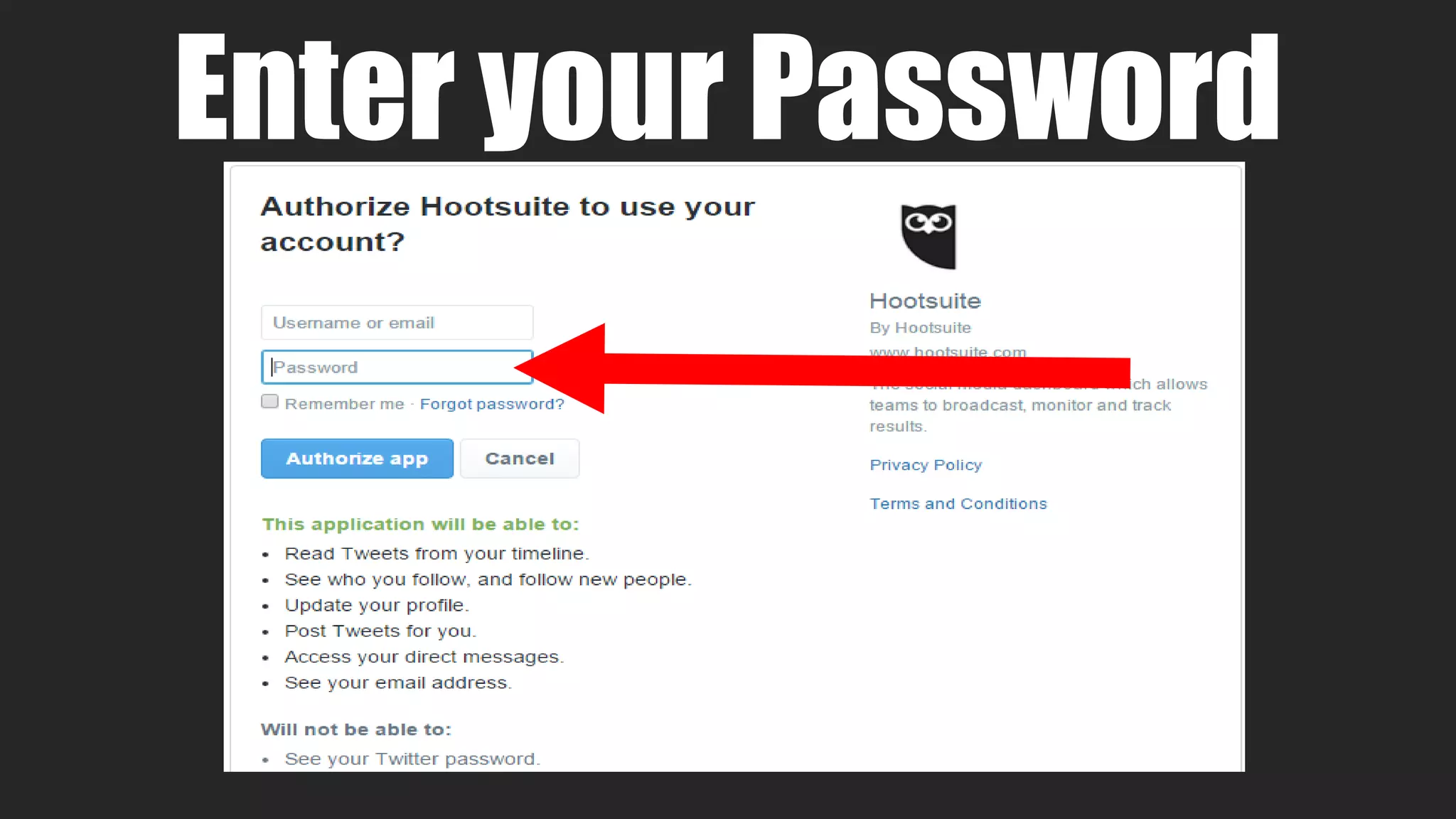 Enter your Password
 