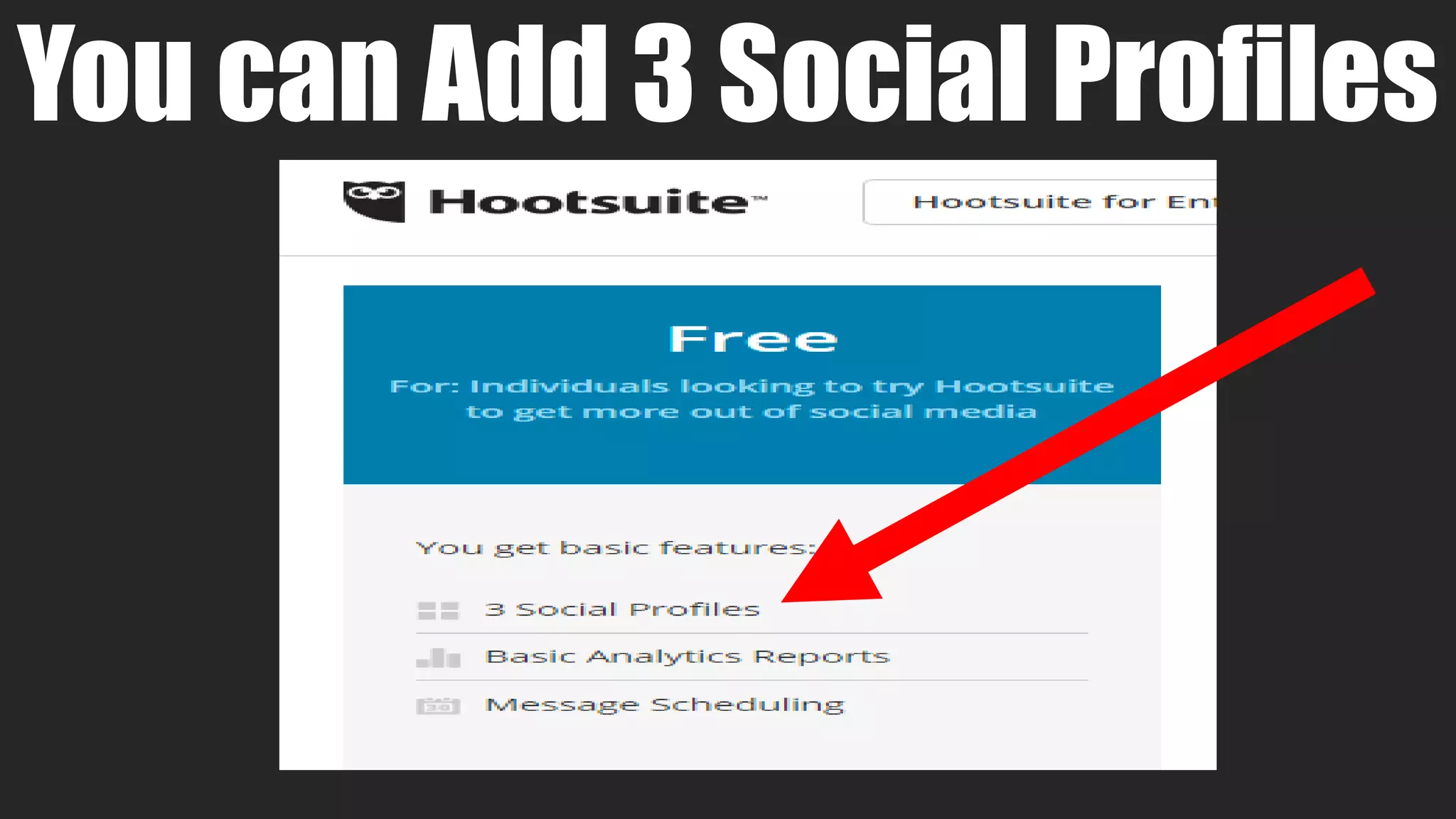 You can Add 3 Social Profiles
 