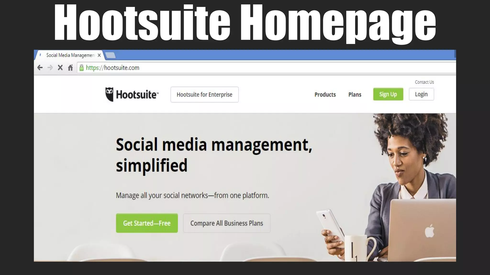 Hootsuite Homepage
 