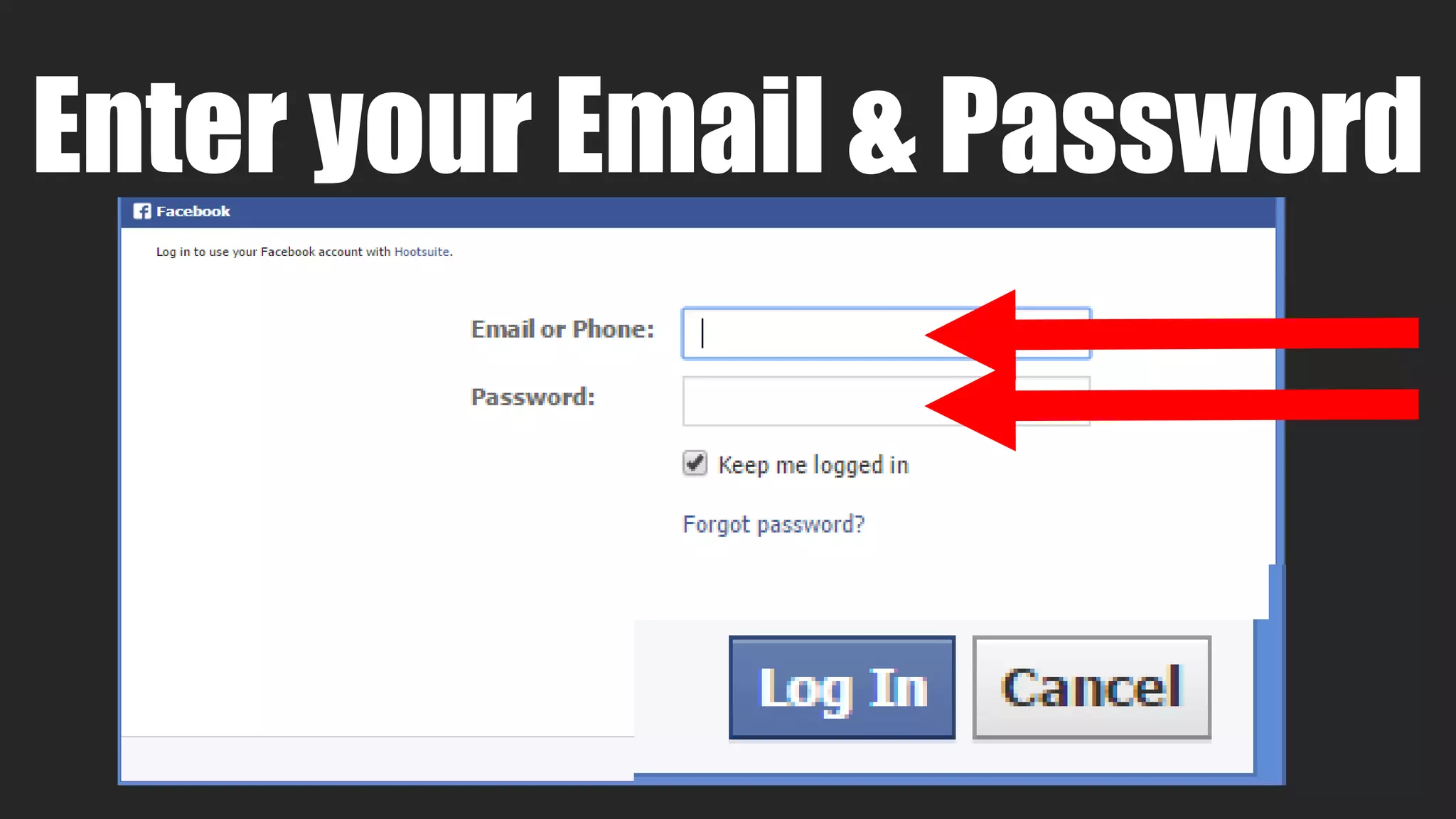 Enter your Email & Password
 