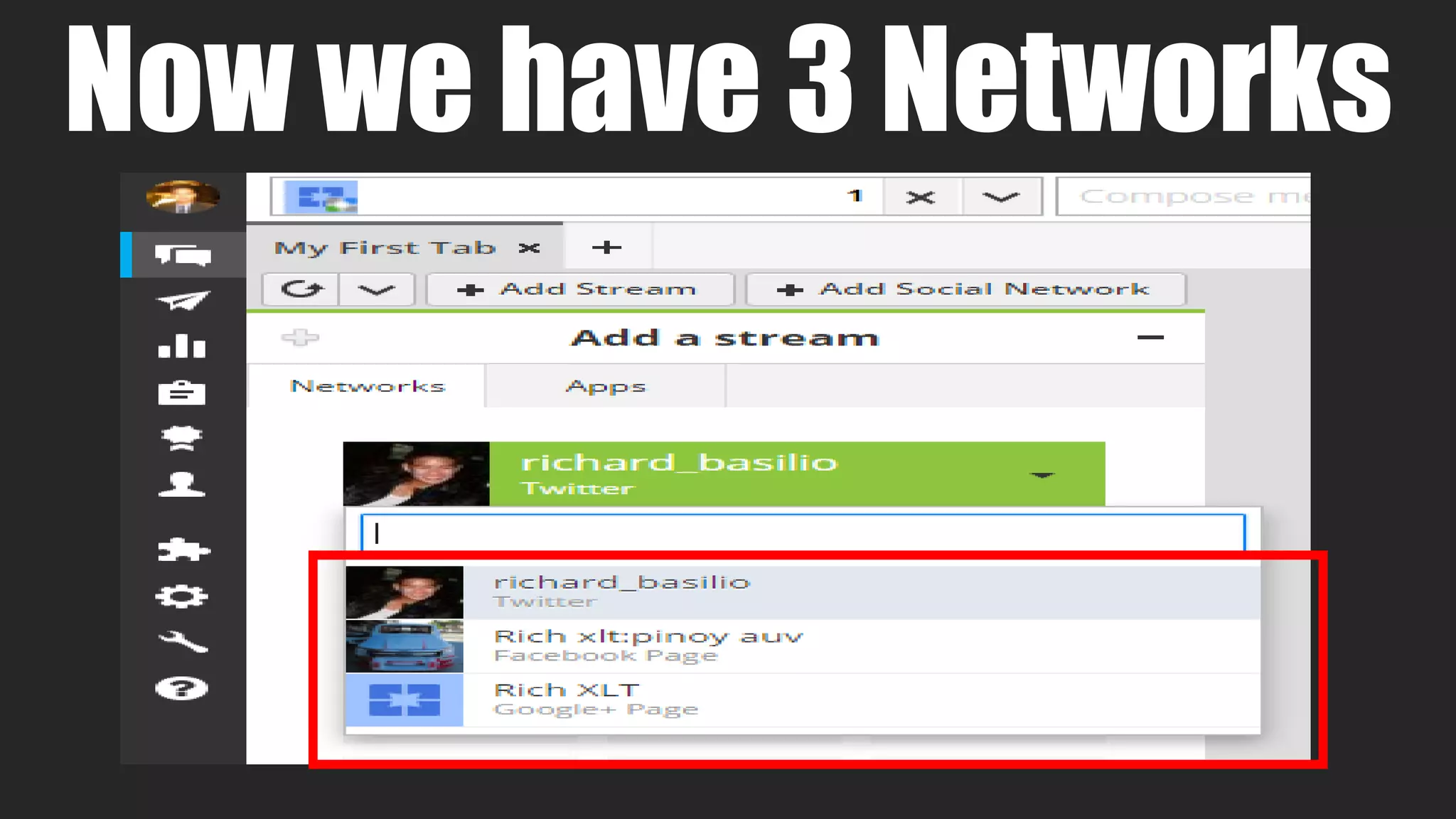 Now we have 3 Networks
 