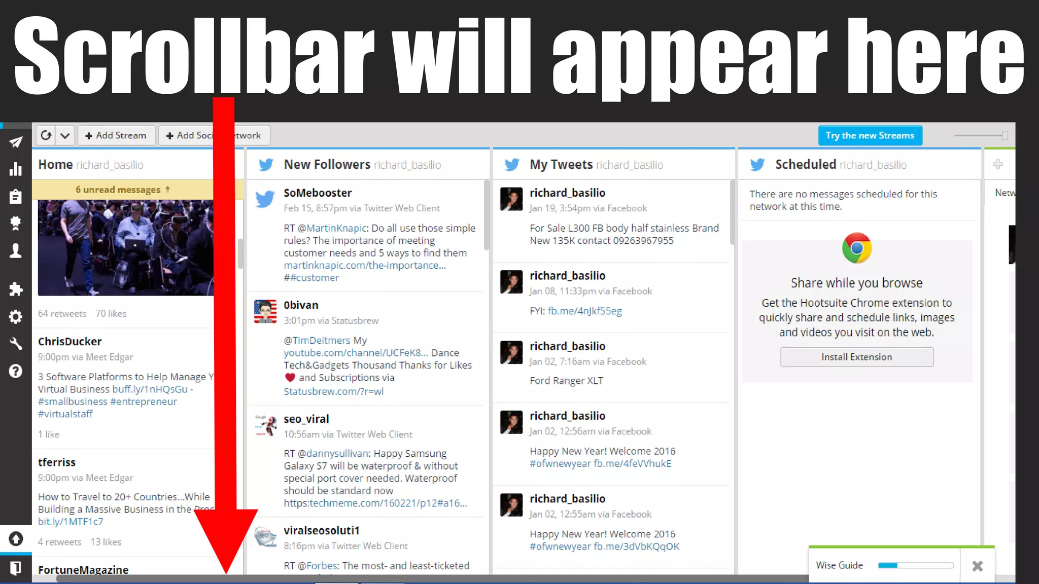 Scrollbar will appear here
 