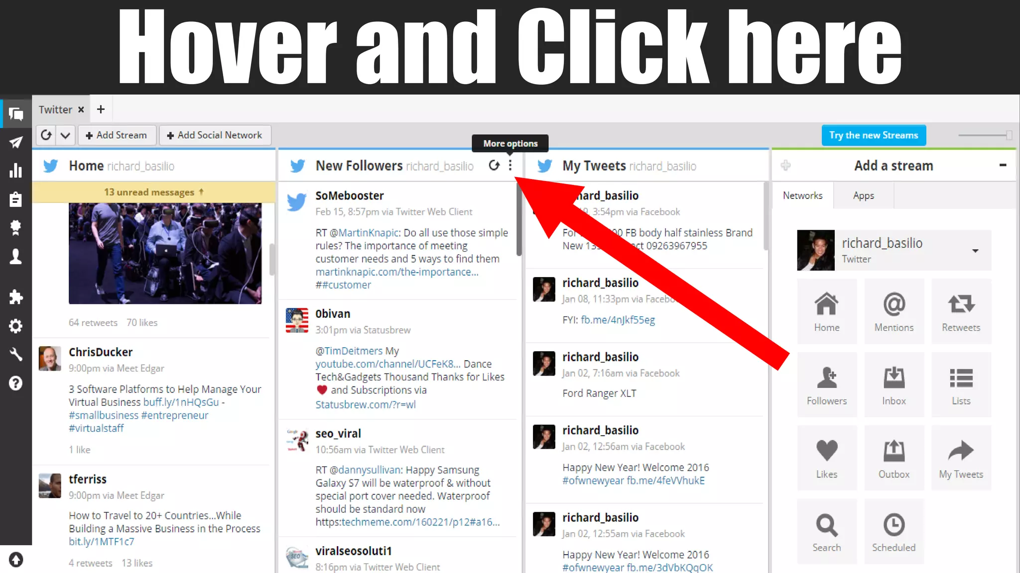 Hover and Click here
 