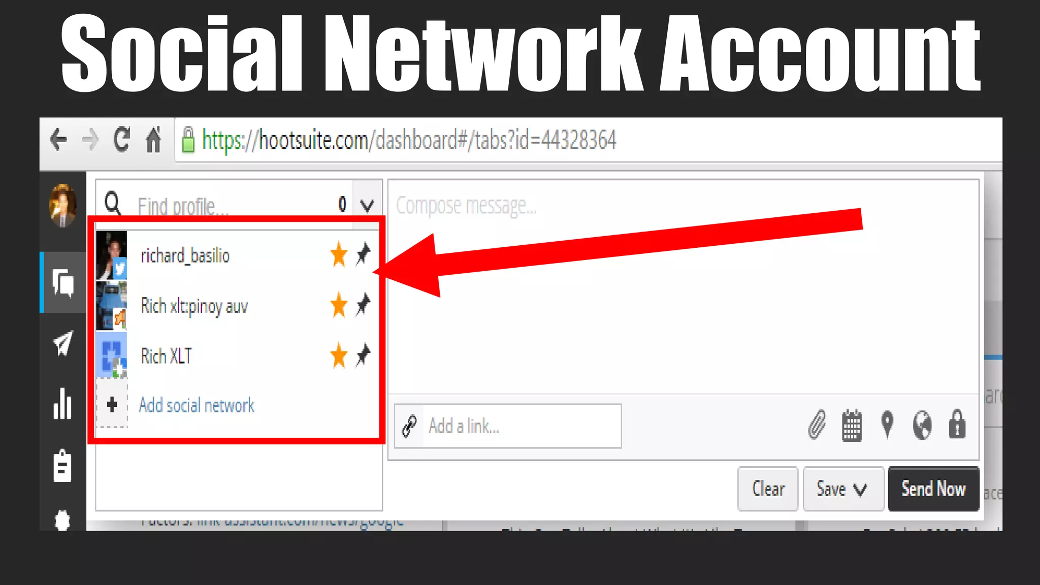 Social Network Account
 