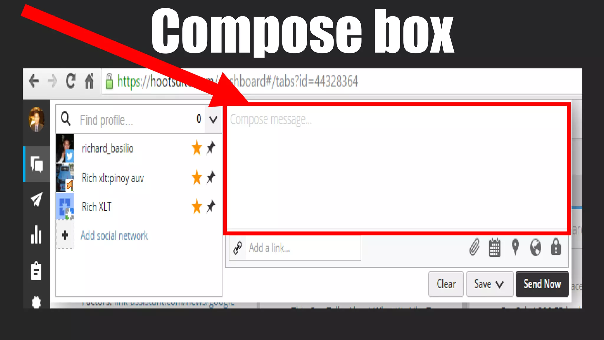 Compose box
 
