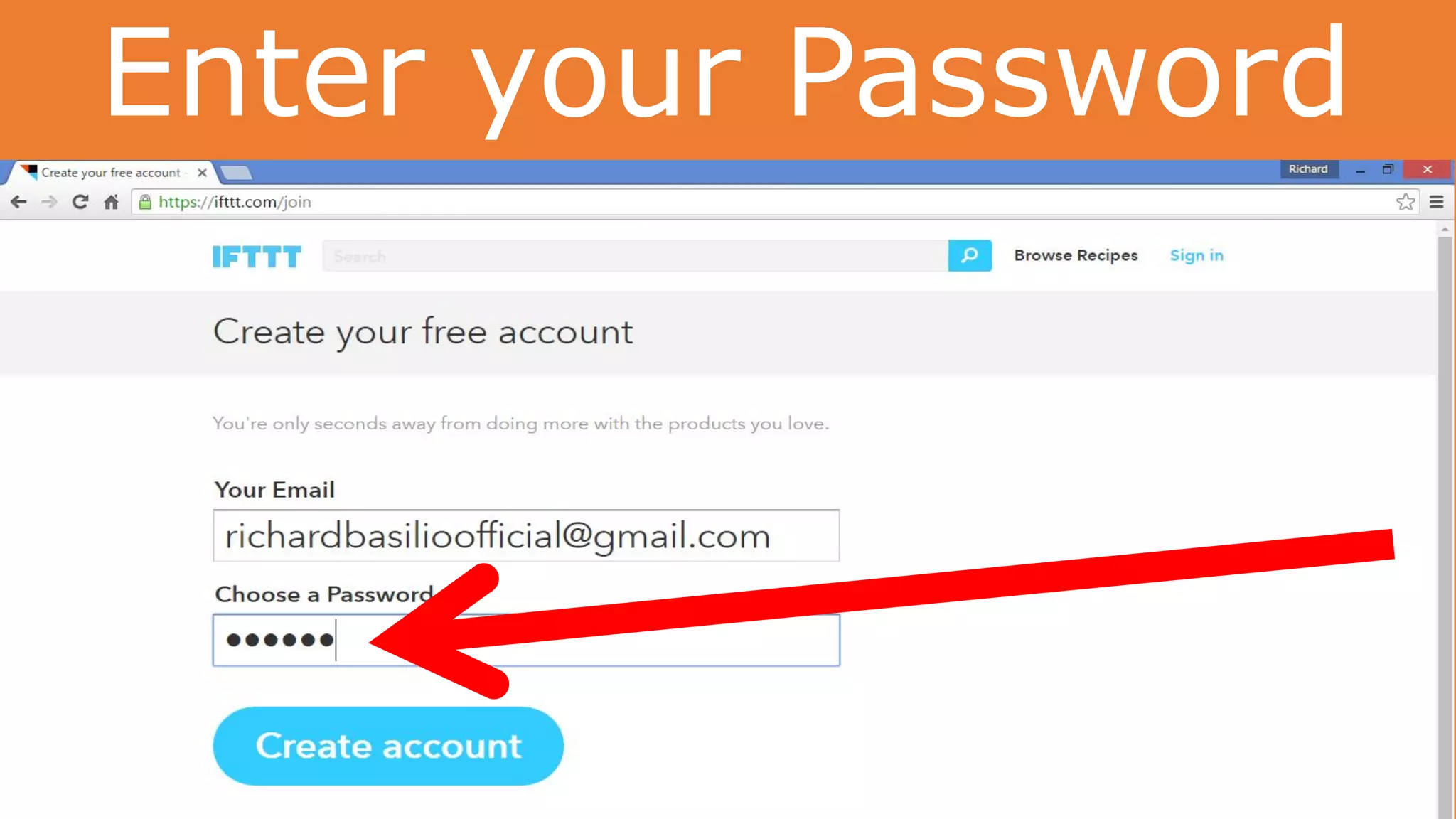 Enter your Password
 