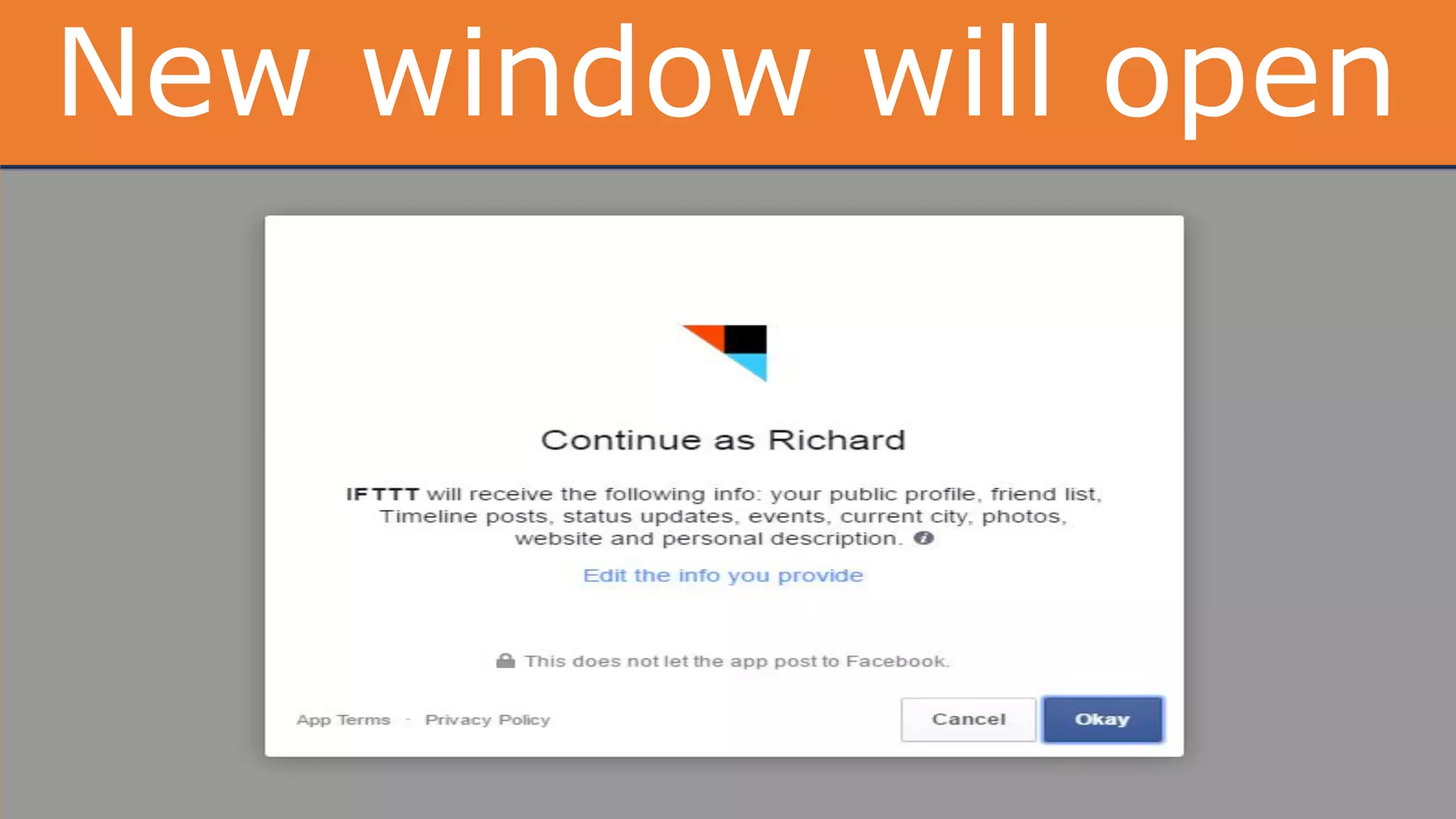 New window will open
 
